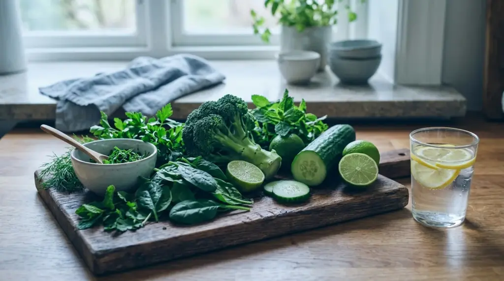 Entgiftung: Gesunde grüne Smoothies